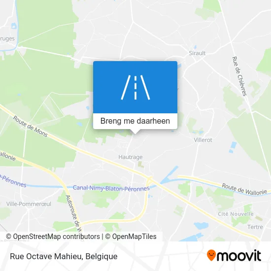 Rue Octave Mahieu kaart