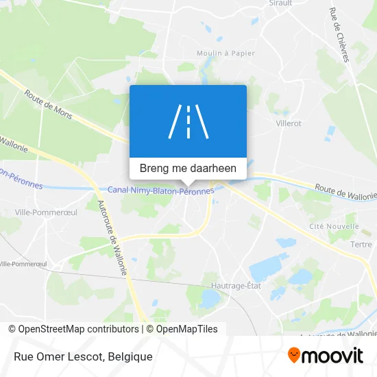 Rue Omer Lescot kaart