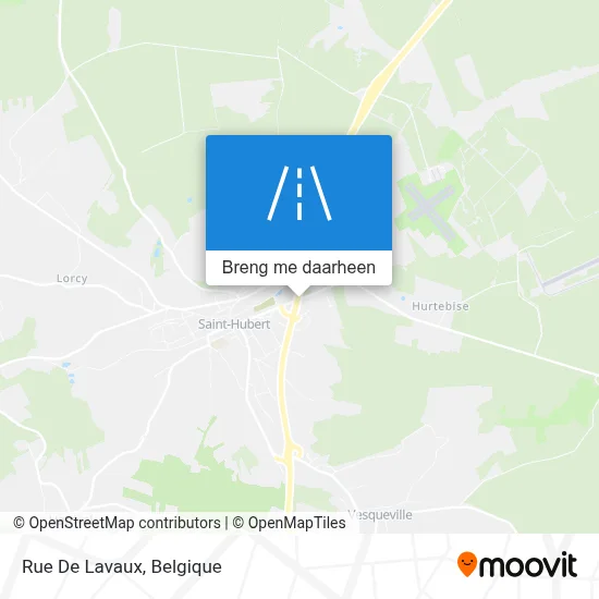 Rue De Lavaux kaart