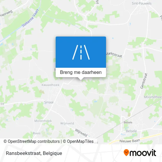 Ransbeekstraat kaart