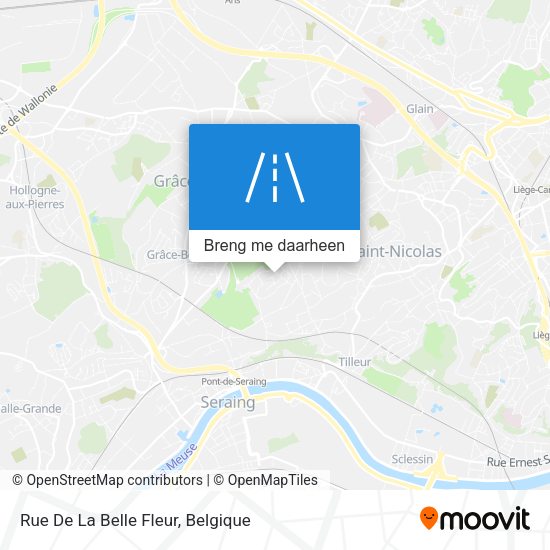 Rue De La Belle Fleur kaart