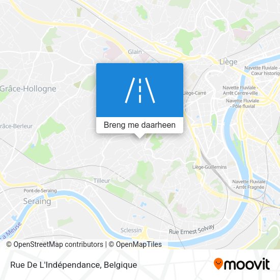 Rue De L'Indépendance kaart