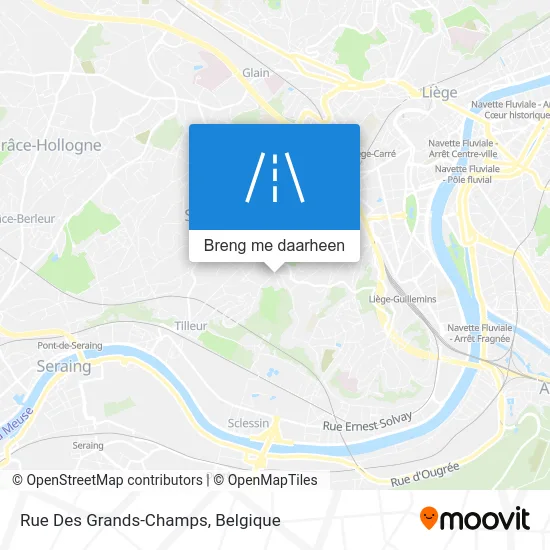 Rue Des Grands-Champs kaart