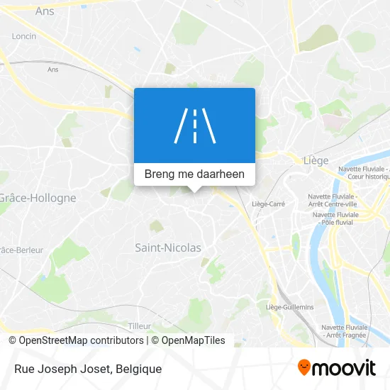 Rue Joseph Joset kaart