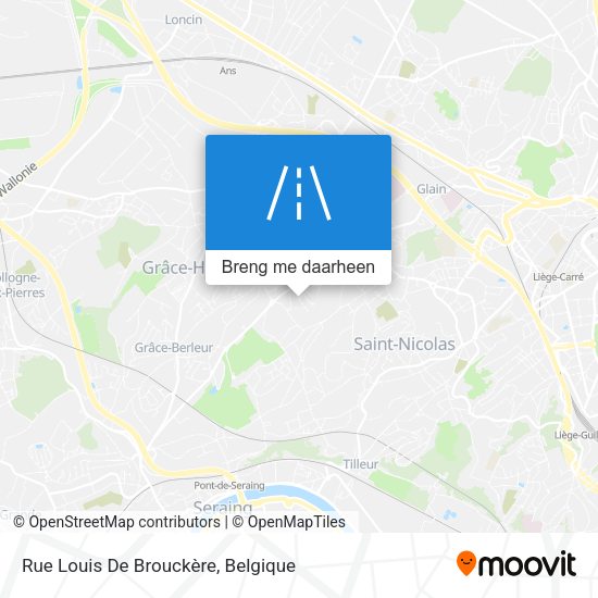 Rue Louis De Brouckère kaart