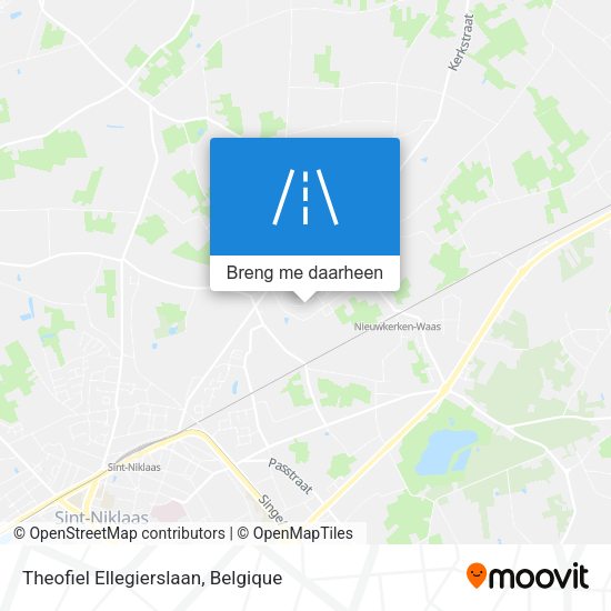 Theofiel Ellegierslaan kaart