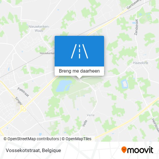 Vossekotstraat kaart