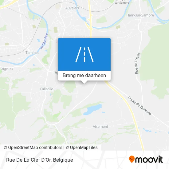 Rue De La Clef D'Or kaart