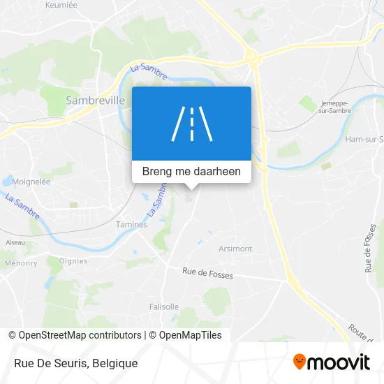 Rue De Seuris kaart