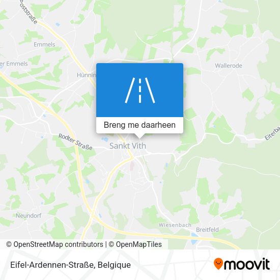 Eifel-Ardennen-Straße kaart