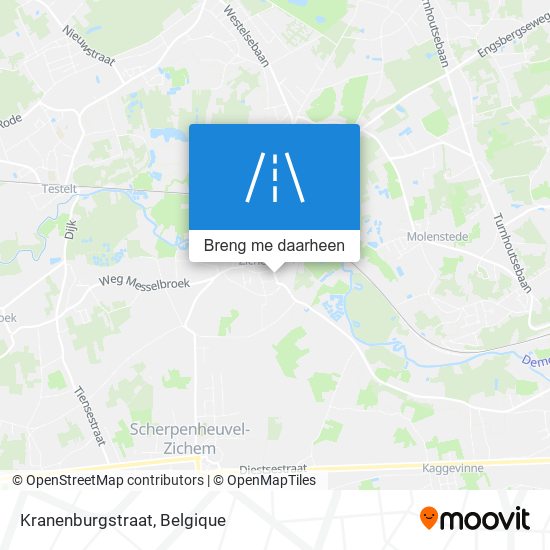Kranenburgstraat kaart