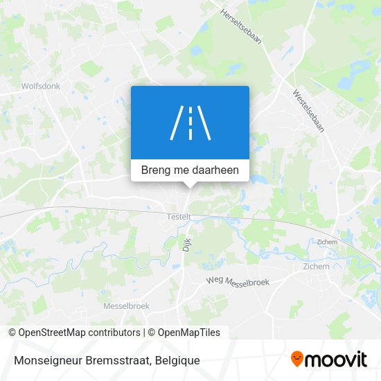 Monseigneur Bremsstraat kaart