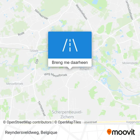 Reyndersveldweg kaart