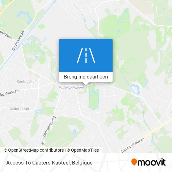 Access To Caeters Kasteel kaart