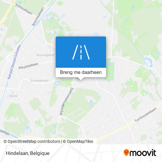 Hindelaan kaart