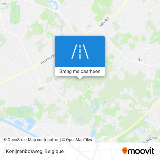 Konijnenbosweg kaart