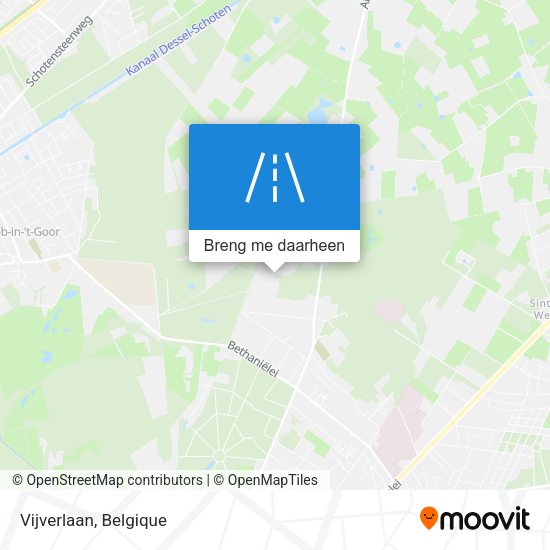 Vijverlaan kaart