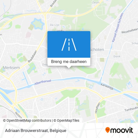 Adriaan Brouwerstraat kaart