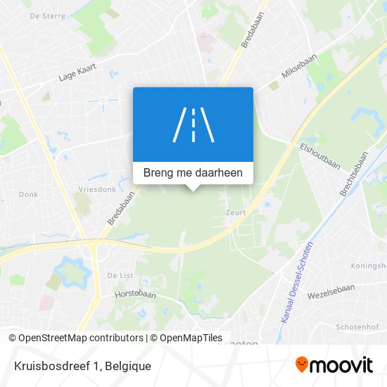 Kruisbosdreef 1 kaart