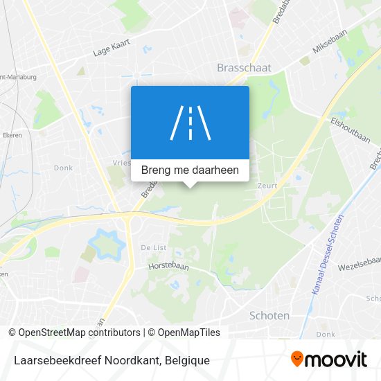 Laarsebeekdreef Noordkant kaart