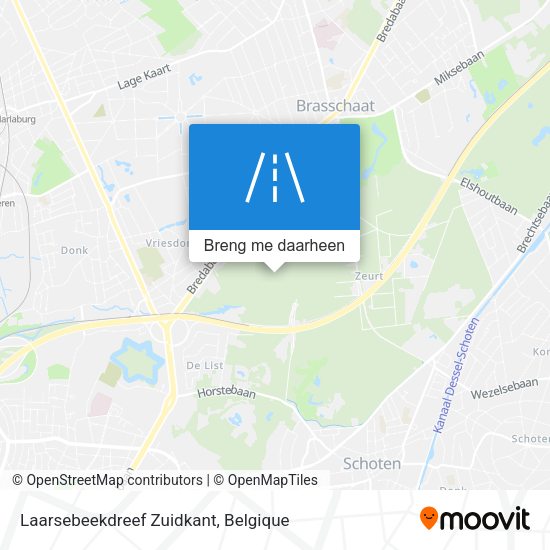 Laarsebeekdreef Zuidkant kaart