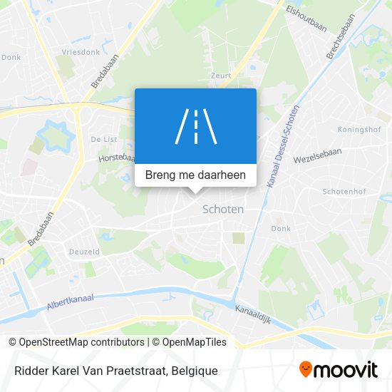 Ridder Karel Van Praetstraat kaart