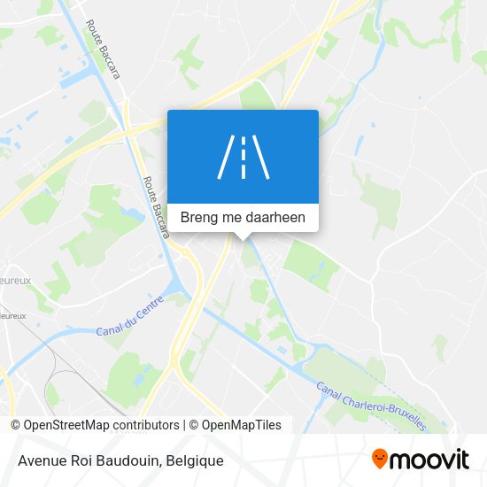 Avenue Roi Baudouin kaart