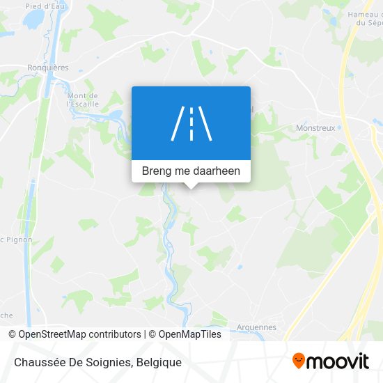 Chaussée De Soignies kaart
