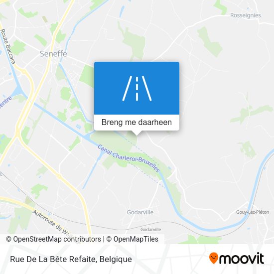 Rue De La Bête Refaite kaart