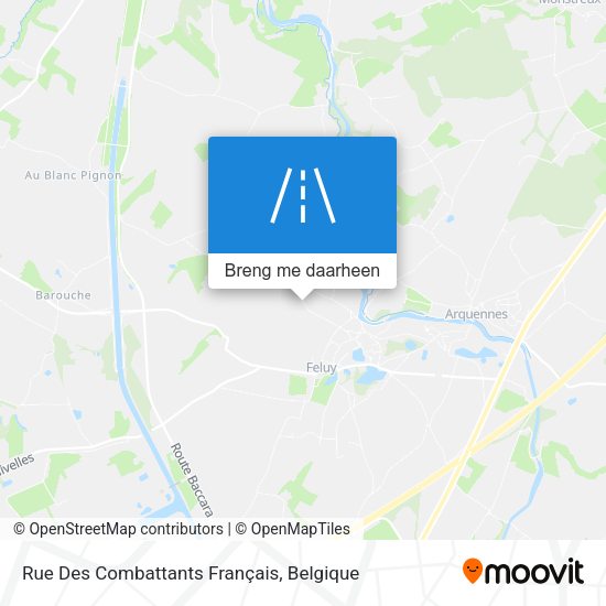 Rue Des Combattants Français kaart
