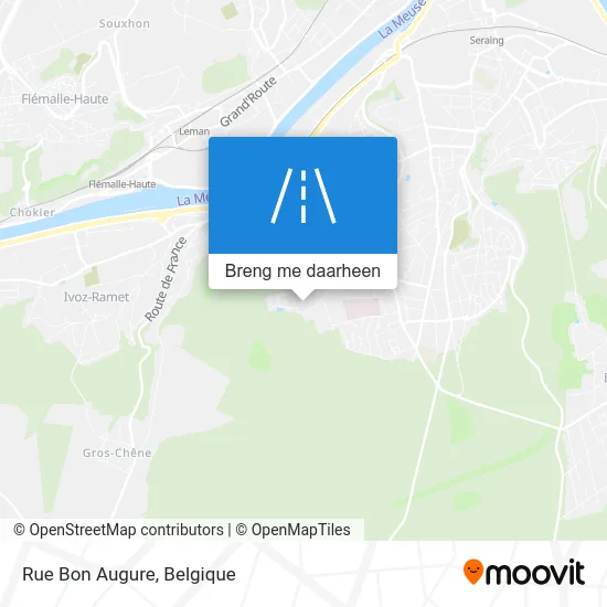 Rue Bon Augure kaart
