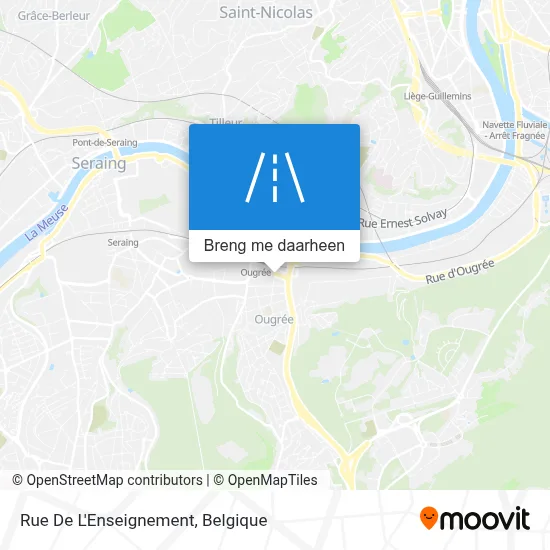 Rue De L'Enseignement kaart