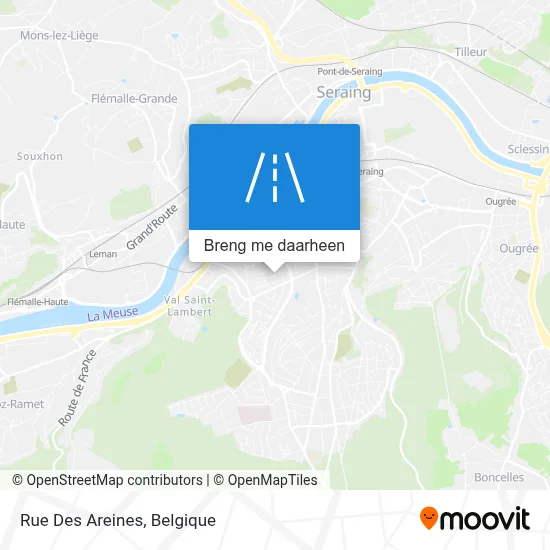 Rue Des Areines kaart