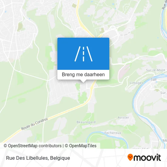 Rue Des Libellules kaart