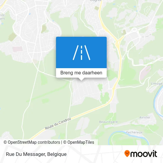 Rue Du Messager kaart