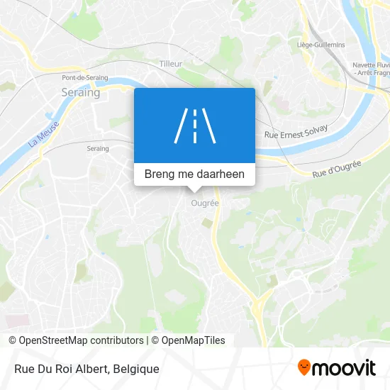 Rue Du Roi Albert kaart