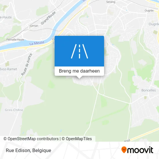 Rue Edison kaart