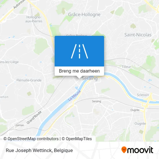 Rue Joseph Wettinck kaart