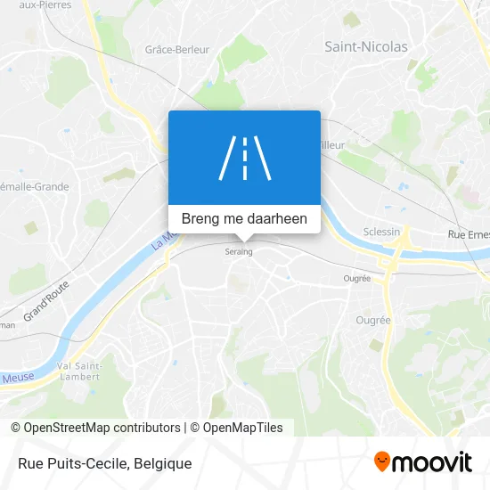 Rue Puits-Cecile kaart