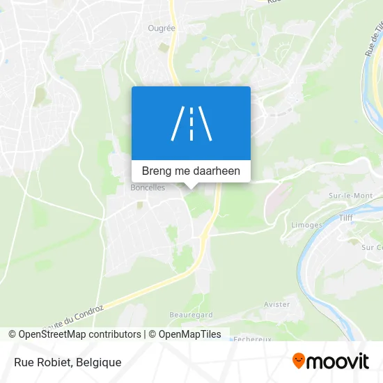 Rue Robiet kaart