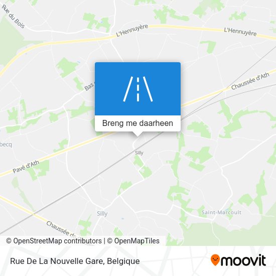 Rue De La Nouvelle Gare kaart