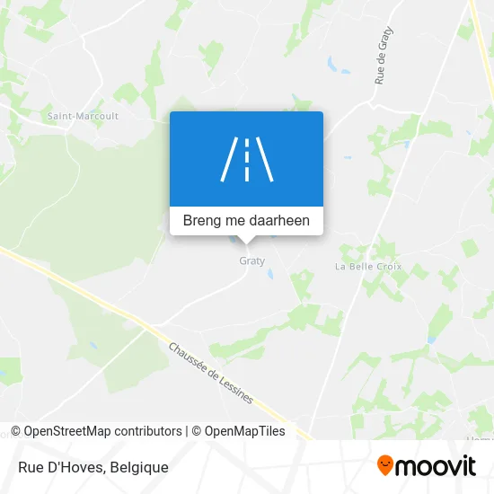Rue D'Hoves kaart