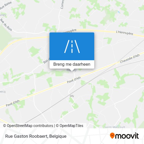 Rue Gaston Roobaert kaart