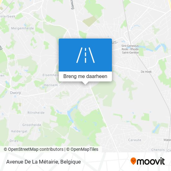 Avenue De La Métairie kaart
