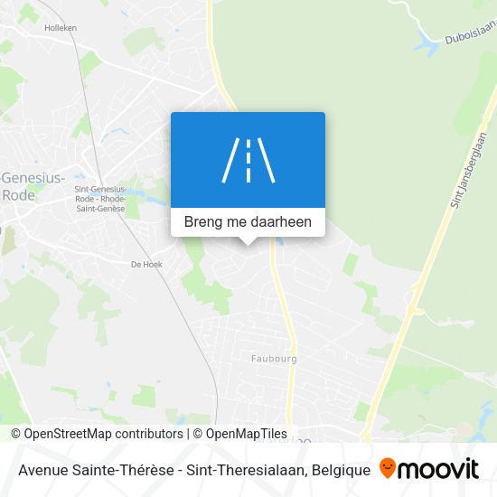 Avenue Sainte-Thérèse - Sint-Theresialaan kaart