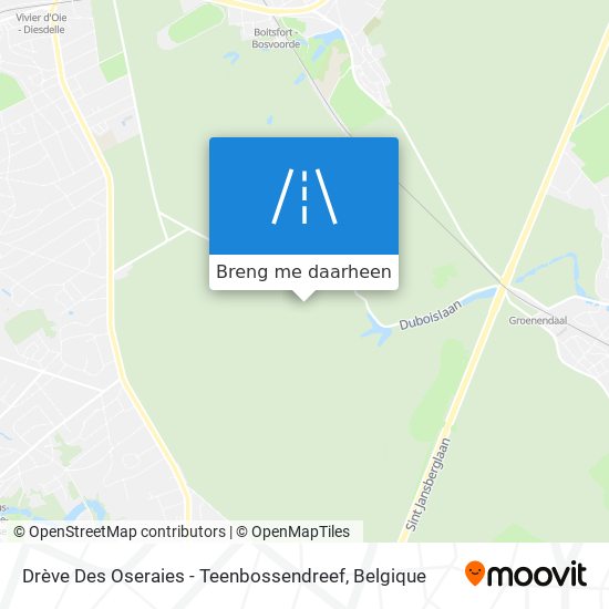 Drève Des Oseraies - Teenbossendreef kaart