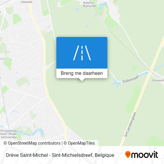 Drève Saint-Michel - Sint-Michielsdreef kaart