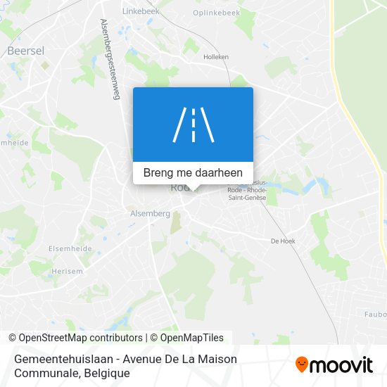Gemeentehuislaan - Avenue De La Maison Communale kaart