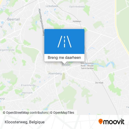 Kloosterweg kaart