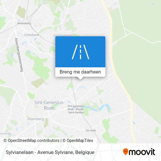 Sylvianelaan - Avenue Sylviane kaart